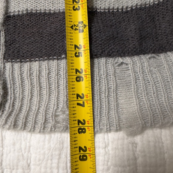 NWOT Urban Outfitters Alston Stripe Button Up Distressed Cardigan size Large - Picture 6 of 10